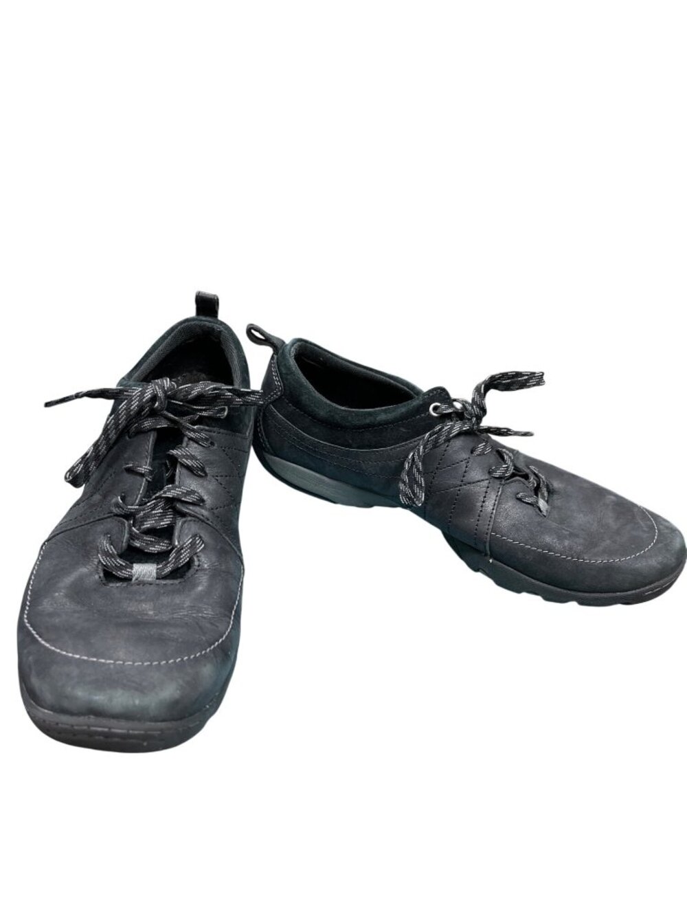 Merrell Mimosa Lena wms black leather casual shoes sneakers sz 9 SKU 10,001